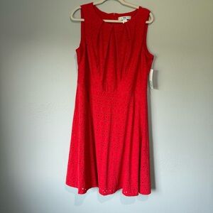 Wisp Woman Red Eyelet Dress – Size 16W